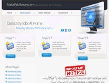 Tablet Screenshot of makepakmoney.com